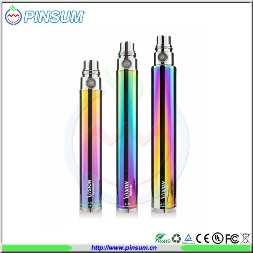 Bra produkt hög kvalitet Vision Spinner 2 1100mAh Rainbow Vision Spinner 2 elektronisk cigarett Rainbow Vision Spinner2