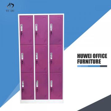 Nine Door Steel Lockable Storage Locker