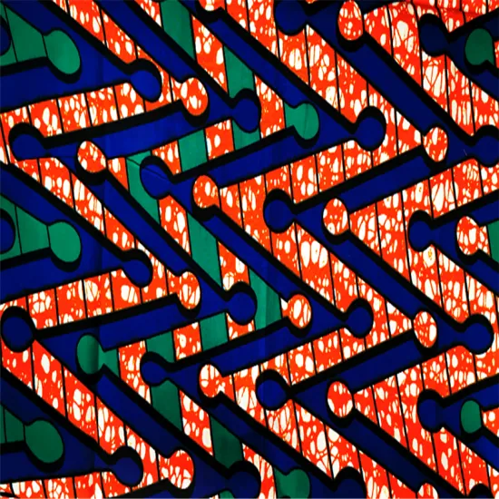 Anti Wrinkle Polyester Knitting Wax Fabrics Africa Cloth