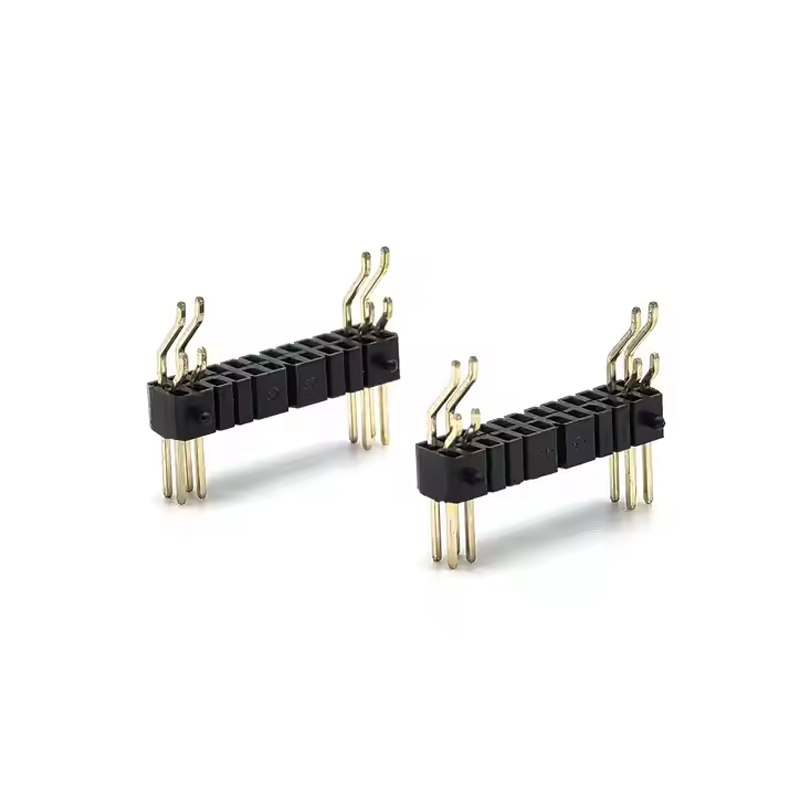 1.27mm Pitch Pin Header Dual Row Right Angle SMT SQ0.4mm H2.5mm 212P (4)