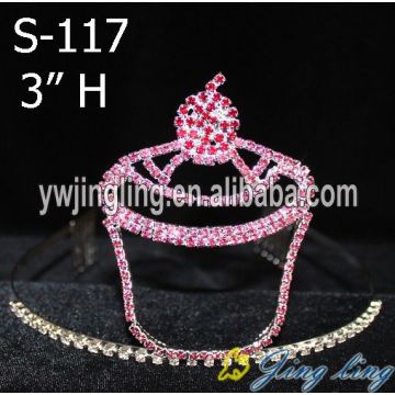 Hot Pink Cupcake Strawberry Tiara Crown