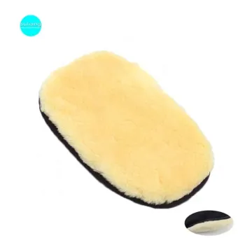 Simple Cleaning Cloth: Factory Real Sheepskin Mitt for Car Polishing Glove