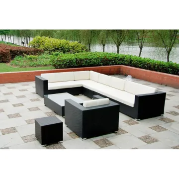 High-Quality Hand-Made Rust-Proof Aluminum Rattan Woven Outdoor Garden Sofa