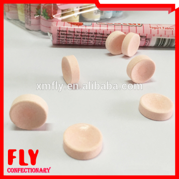 Strawberry / Yogurt / Blue Raspberry Milk Tablet Candy , Compressed Candy