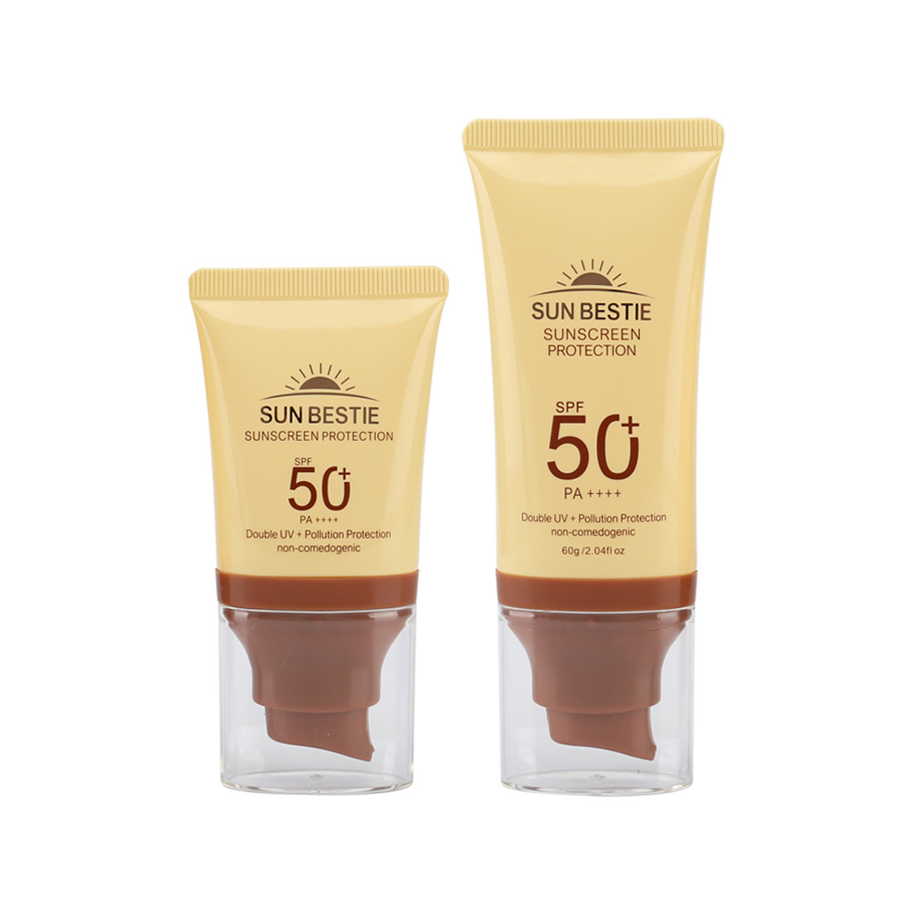 Biodegradable Sunscreen Lotion Bottle with Pump Head Design