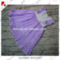 Χονδρικό μωβ πλέξιμο μανίκι φόρεμα μικρό παιδί