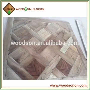 mortise and tenon solid oak wooden parquet tile from china