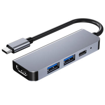 4-in-1 USB-C Multi Port Adapter: HDMI, RJ45, USB, and Thunderbolt 4 Connectivity