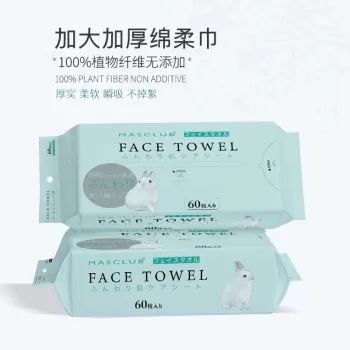 Disposable wet and dry makeup wipes