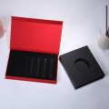 Custom Red Magnetic Box with Black Paper Sleeve