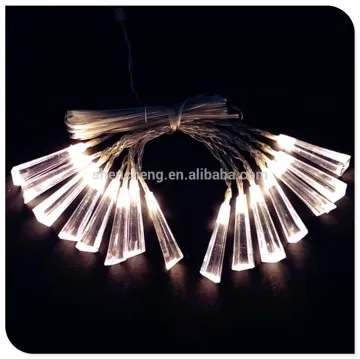 20 led falling icicle light warm white