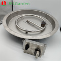 Round Stainless Steel Gas Fire Pit Burner Kit