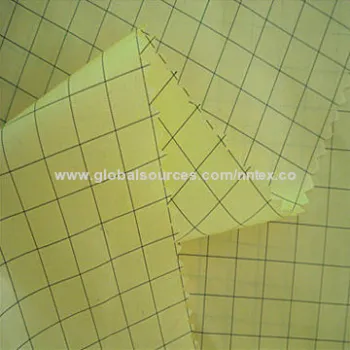 1cm plaid 290T conductive fabric, made of polyester, for anti-static garments