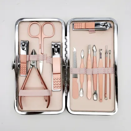 Wholesale Nail Beauty Tools: 12pcs Manicure Set for Travel