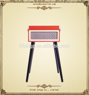 High quality retro wooden turntable player with legs