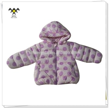 2016 new style printed baby girls pink jacket