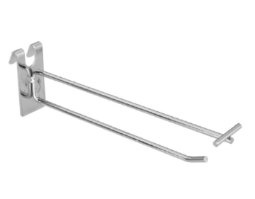 Metal Security Rack Display Stand for Retail Hanging Peg and Wall Slat Hooks