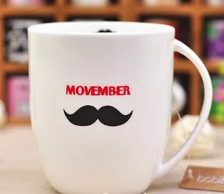 Ceramic Mustache Mug Beard Cup