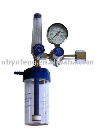 Dark Blue Medical Oxygen Regulator