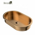 Golden Gunmetal Hotel Basin Sink and Stainless Steel Bathroom Faucet