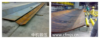 Rolling machine for shipyards