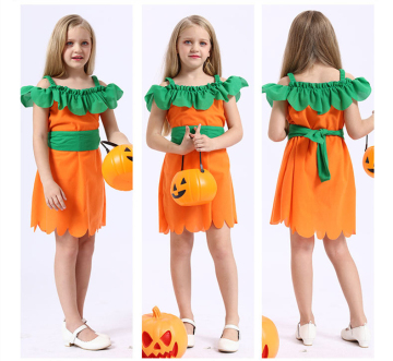 Cosplay Costume for Girls Pumpkin Lady Clothes