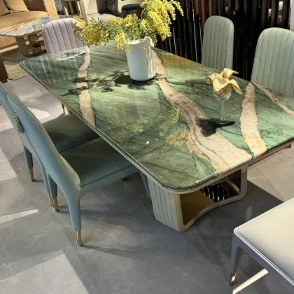 Luxury Modern Italian Kitchen Chairs Set