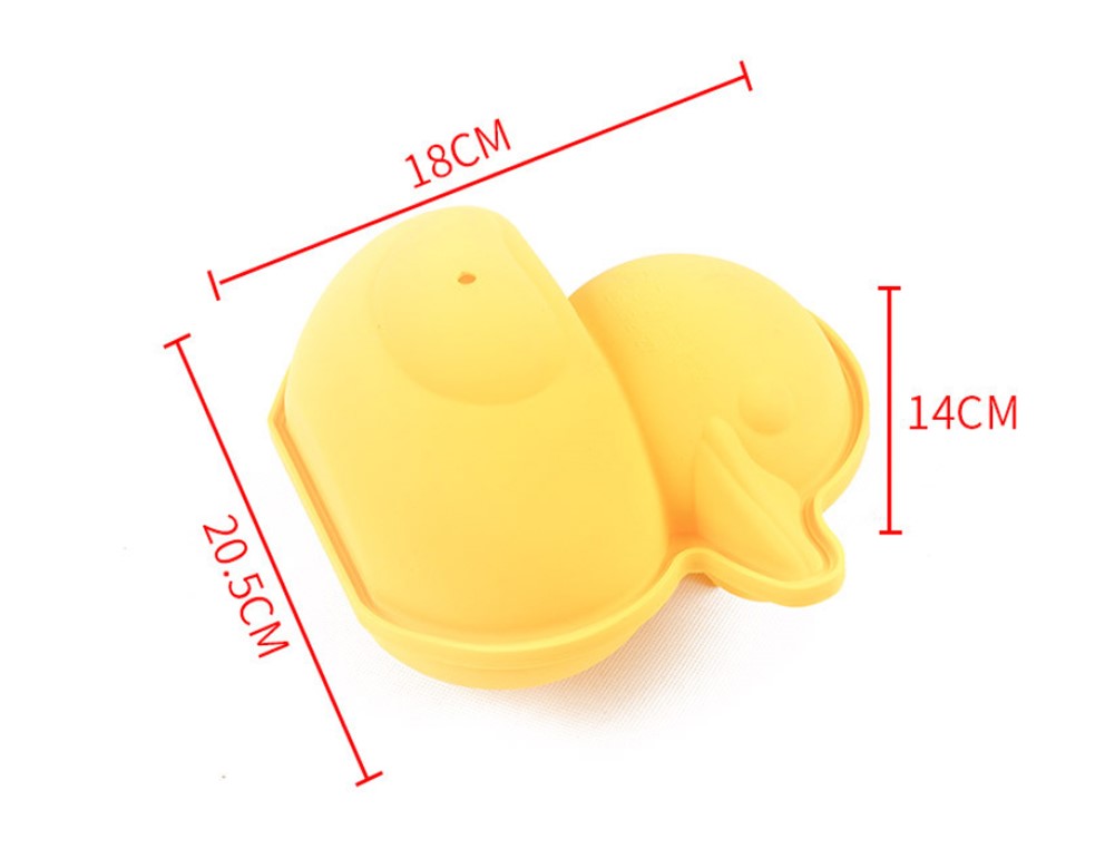 Three-dimensional Rhubarb Duck Silicone Mousse Cake Mold (13)