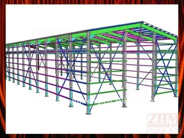 pre-engineered Industrial Steel Shed Drawing