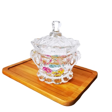 Wholesale Home Use Crystal Food Storage Canisters with Lid