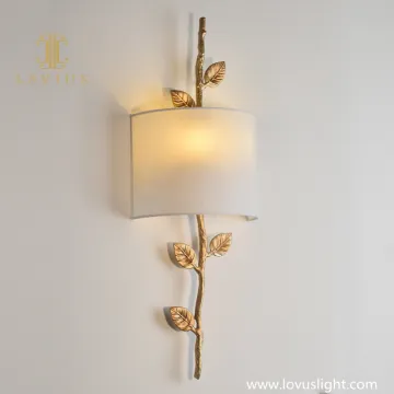 Flower branch shape wall lamp Light luxury custom small wall lamp