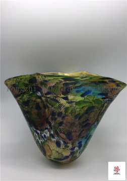 Vase, Like Open Flower Glass Sculpture