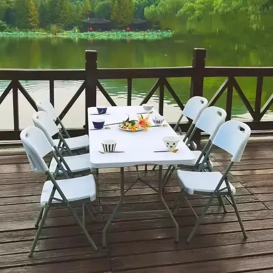 Portable Folding Dining Table for Garden Parties and Events