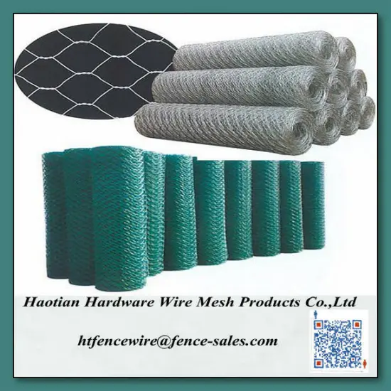 1/4 inch Hot dipped galvanized hexagonal wire mesh