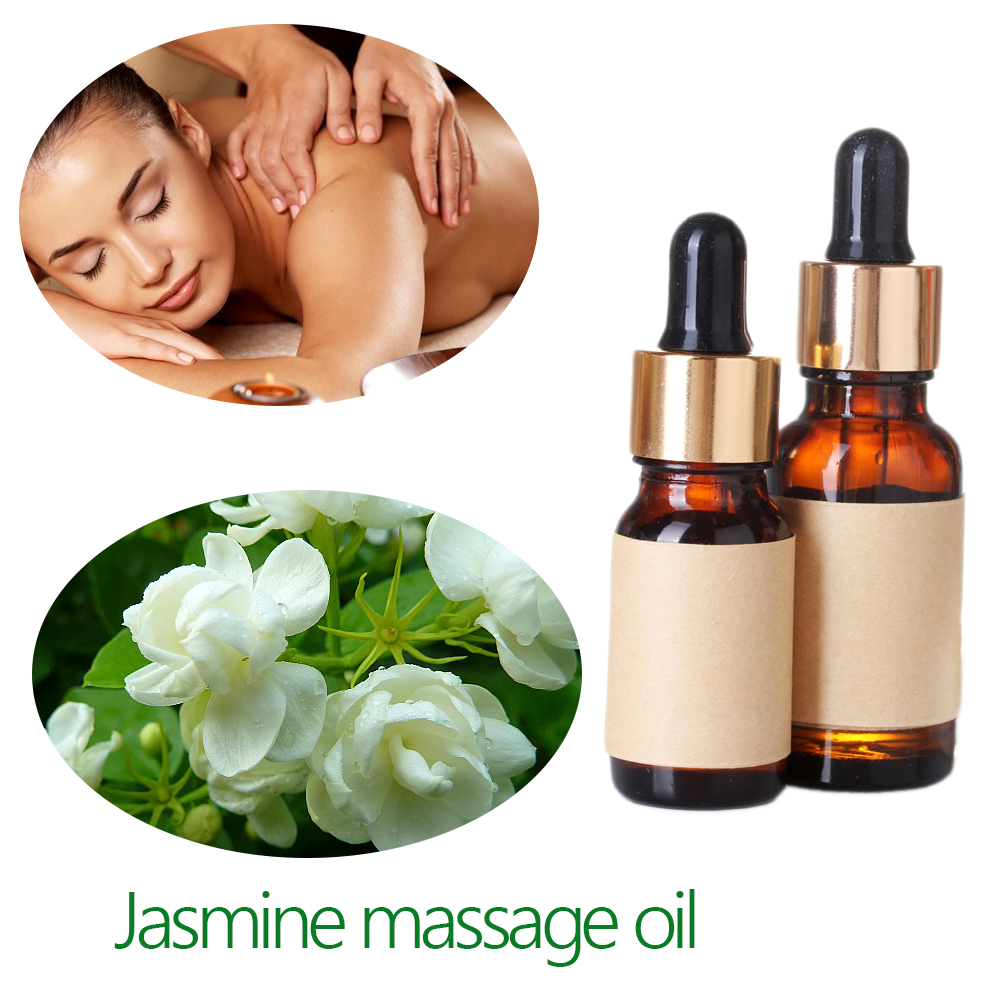 100% Natural fresh jasmine flowers essential oil