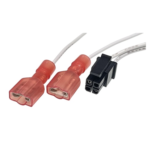 Micro Fit 4P 하우징을 터미널 x2 와이어에 연결