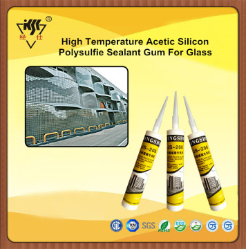 High Temperature Acetic Silicon Polysulfie Sealant Gum For Glass