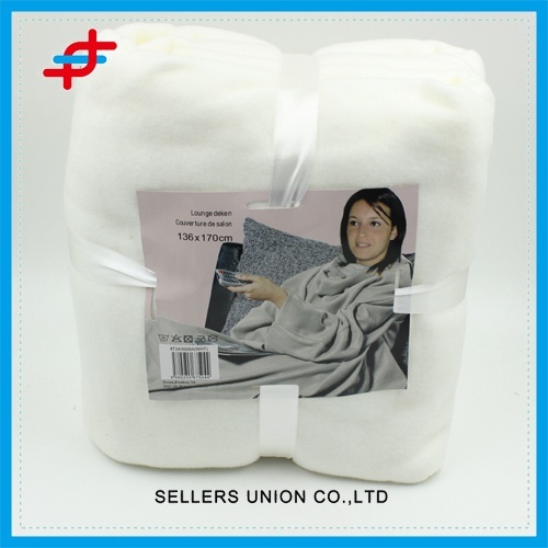 Selimut Snuggie Fleece selimut/TV/selimut dengan lengan