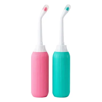 Portable Pink and Green 500ML Bidet with 650ML Hose