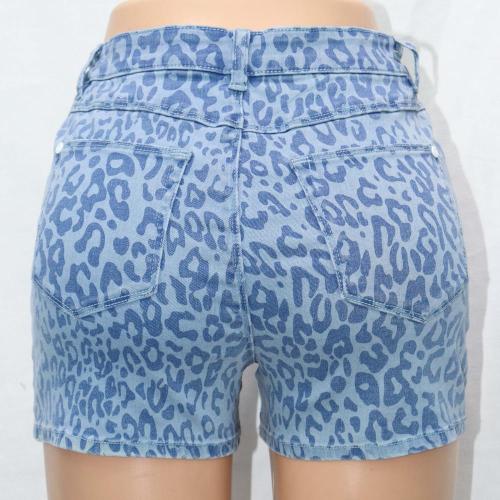 Fashion estampado Blue Ladies Denim Shorts