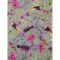 Birds Design Polyester Bubble Crepe Printing Fabric