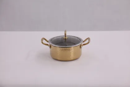Commercial three-layer steel soup pot