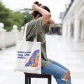 Flag-Raising Spectrum Pride Day Celebration Tote Bag