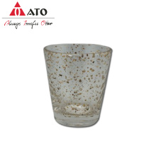 Kreativ fragmentiertes Goldleaf Muster Glass Cup Haushalt Tasse