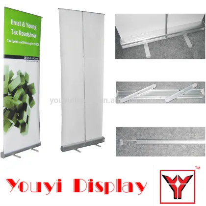 basics pull out banner stand for advertising