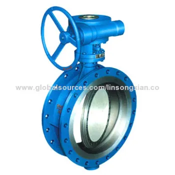 Butterfly valve with metal-seated, cast steel or stainless steel material