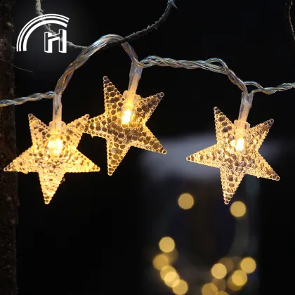 Christmas Hanging Star Shape Light Curtain