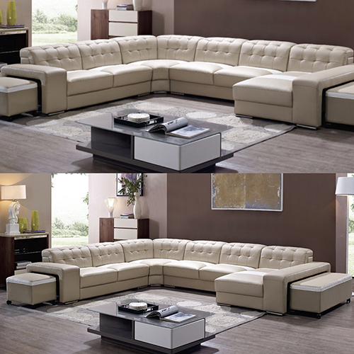 Corner Leather Sofa Set