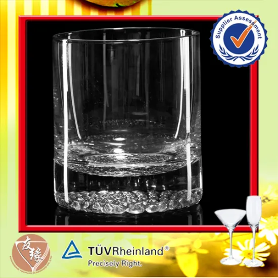 Wholesale Round Bottom 25cl Clear Pearl Decoration Glasses