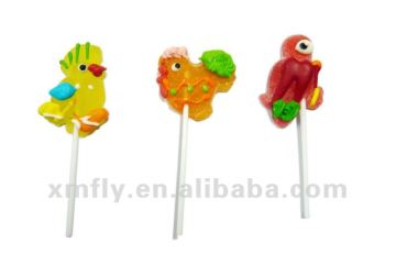 Animal shape soft jelly pops candy